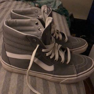 Gray high top vans